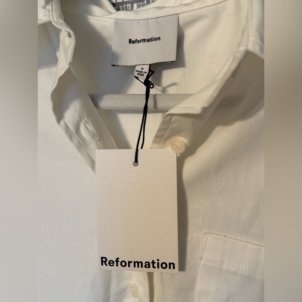 Reformation Collared Button-down NWT - image 4